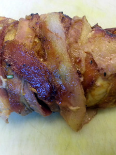 A picture of British Style Bacon Wrapped Chicken.