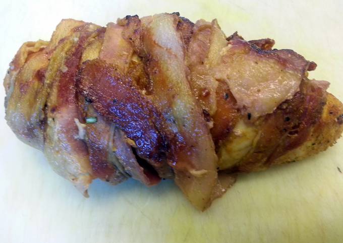 Steps to Make Gordon Ramsay British Style Bacon Wrapped Chicken