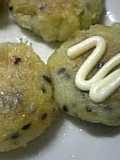 Potato Mayonnaise and Sesame Chewy Cake