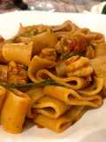 Calamarata con Gamberoni e Pomodorini Freschi