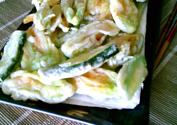 Step-by-Step Guide to Prepare Homemade zucchini blossoms in tempura