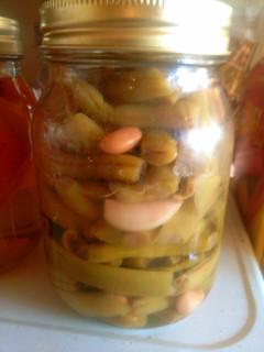 A picture of Canned Garlic Green Beans.