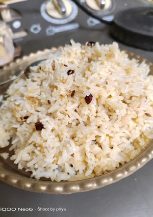 A picture of Hing Jeera Rice.