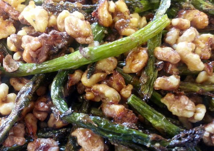 Easiest Way to Make Speedy Honey Walnut Asparagus