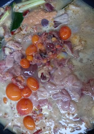 รูปของ ต้มรังไข่ ตับไก่ ปลาร้า