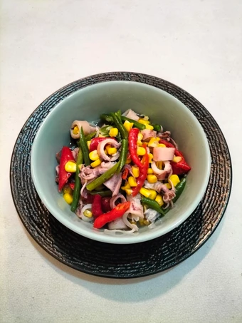 Langkah Mudah untuk Membikin Resep 567. Tumis Buncis Jagung Manis Cumi Asin yang  Bikin Ketagihan Anti Ribet, Mantap