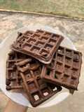 Waffle de Banana e Chocolate 🍌 🍫