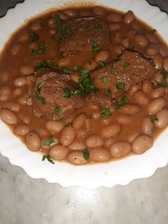 صورة لوصفة 🥣 لوبيا غريني باللحم الغنمي 🥣