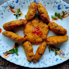 A picture of Kheema cutlets.