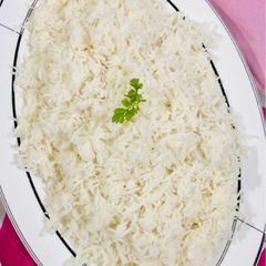 A picture of White boiled rice.
