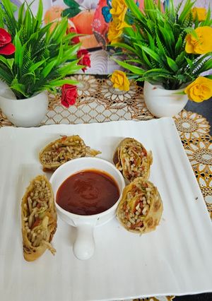 A picture of Spring roll (Party Mood) a starter.