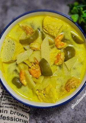Foto resep Lodeh Kuning (Rebung, Tahu, Cabe Gendot)