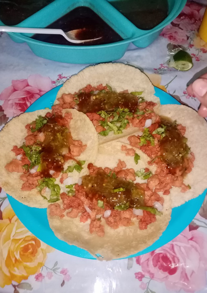 Una foto de Tacos de chorizo 😋!