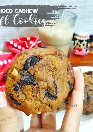 Foto resep 114. Choco Cashew Soft Cookies