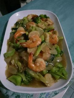 Foto resep Udang Cah Brokoli