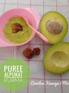 Foto resep PUREE ALPUKAT KURMA || Cemilan MPASI Kanaya 7 Month