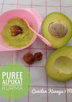 Foto resep PUREE ALPUKAT KURMA || Cemilan MPASI Kanaya 7 Month