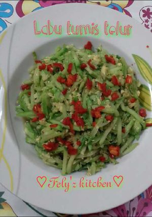 Foto resep Labu siam tumis telur