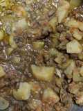 Patacas guisadas con heura e cabaciño
