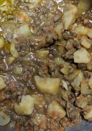 Una foto de Patacas guisadas con heura e cabaciño