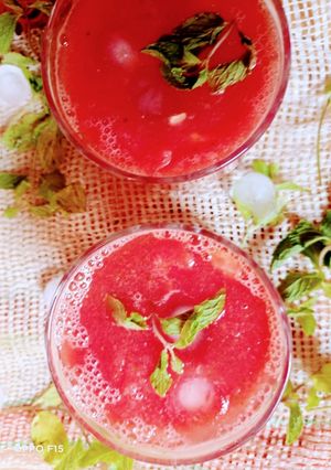 मेलनमिंट ज्यूस (melonmint juice recipe in marathi) रेसिपी चे मुख्य फोटो 