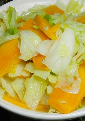 《好菜網》甜南瓜高麗菜 的食譜成品照片