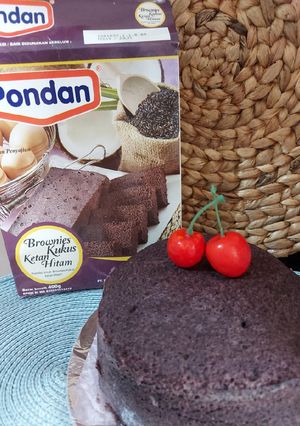 Foto resep Brownies Kukus Ketan Hitam Pondan