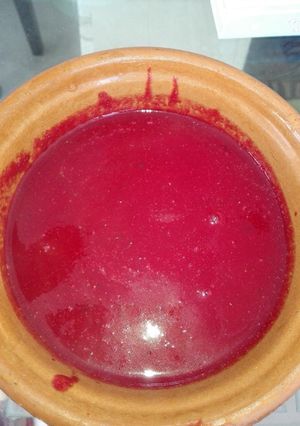 Una foto de Crema de remolacha