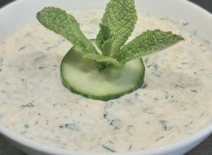 Une photo de 🥗 Concombre au skyr