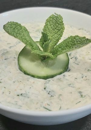 Une photo de 🥗 Concombre au skyr