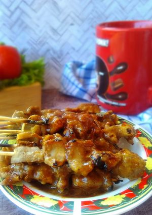 Foto resep Sate Ayam Bumbu kacang Legit awet