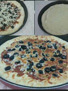 صورة لوصفة بيتزا 🍕