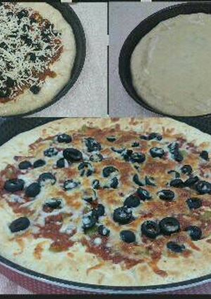 صورة لوصفة بيتزا 🍕