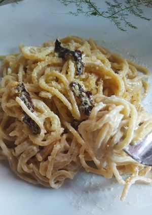 Una foto de Spaghetti  Al Queso