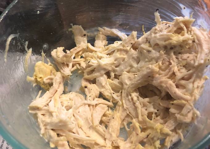 Delicious crock pot chicken salad