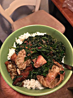 A picture of Smoked Turkey Spinach Sauce.