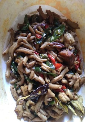 Foto resep Tumis usus Lombok ijo