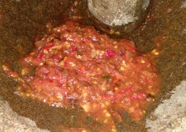 Resep Sambel terasi dadakan😂 Anti Gagal