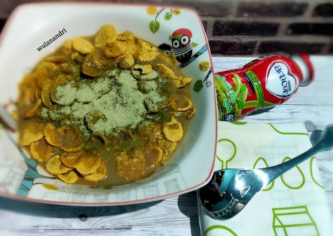 Bagaimana Membuat Corn Flake Greentea yang Sempurna