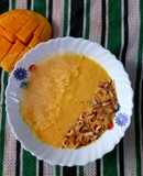 Mango smoothie with gond katira or badam pisin