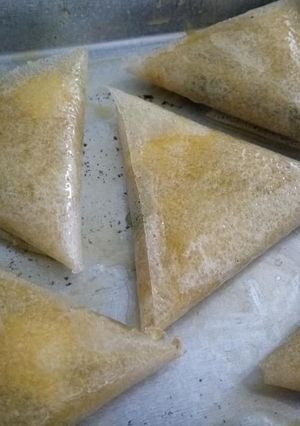 صورة لوصفة طريقة لف البوراك على شكل مثلث 🍴🌯