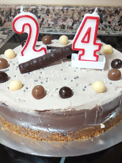 Una foto de Tarta fresca de chocolate