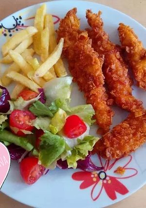 Una foto de Pollo extracrujiente y súperjugoso (rebozado estilo KFC)
