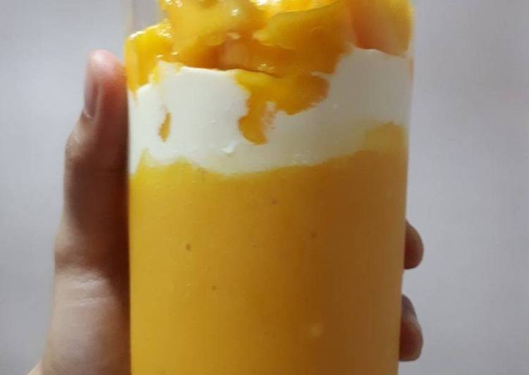 Cara Gampang Menyiapkan Mango home made kekinian (juice mangga), Menggugah Selera