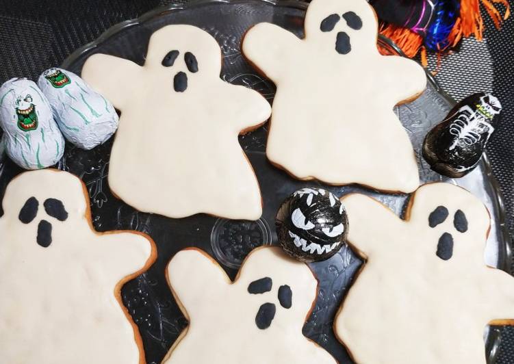 Steps to Prepare Homemade Galletitas Halloween: fantasmas sabor a miel