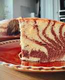 💚 Bánh Bông Lan Phô Mai Ca Cao Kiểu Ngựa Vằn 🦓 (Zebra Stripe Japanese Cotton Cheese Cake)