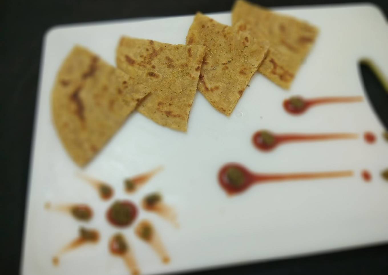 chili paratha and garlic