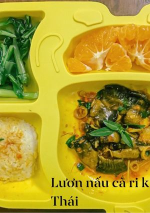 Hình của món Lươn nấu cà ri kiểu Thái (ăn dặm cùng con).