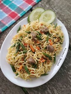 Foto resep Mie Goreng Kacang Panjang