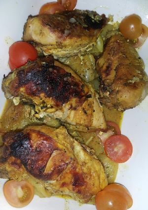 صورة لوصفة صينية الدجاج مع البصل